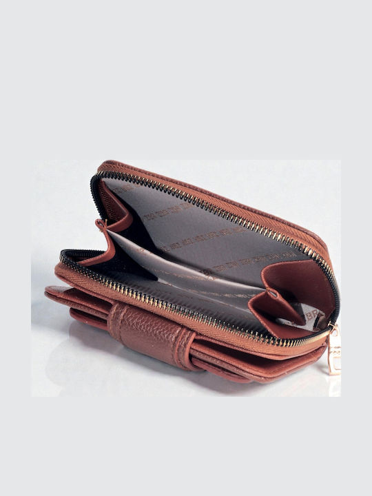 Kleines Damenbrieftasche Karten Braun