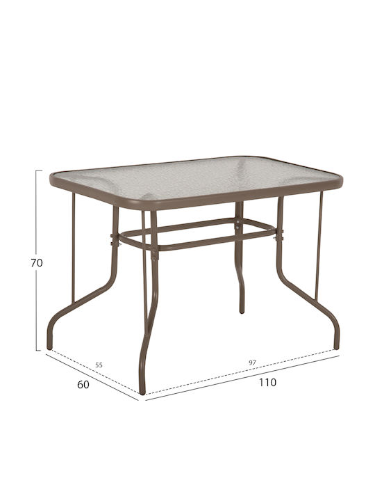 Garten- und Outdoor-Möbelsets Adam 5 Stücke Satin