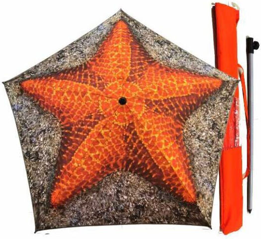 Zanna Toys Folding Beach Umbrella Diameter 2m Pineapple - Parrot