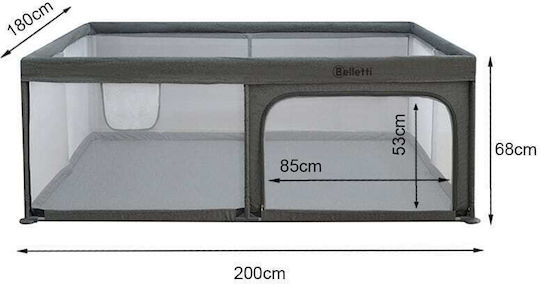Belletti Park Grau 200x180cm