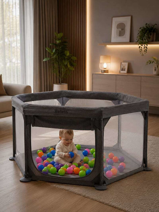 Belletti Playpen with Mattress Grey 120x120cm