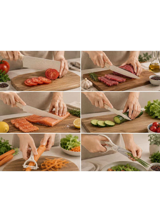 Verk Group Set Cuțite din Oțel Inoxidabil 6 Bucăți