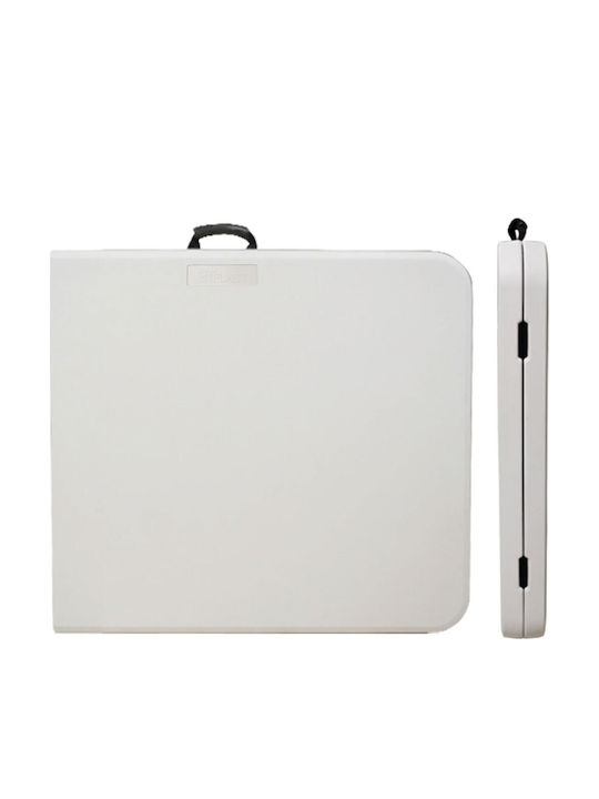 Outdoor Catering Foldable White Table 180x74x74cm