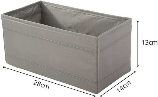 Verk Group Fabric Organizer for Underwear in Grey Colour 28x14x13cm