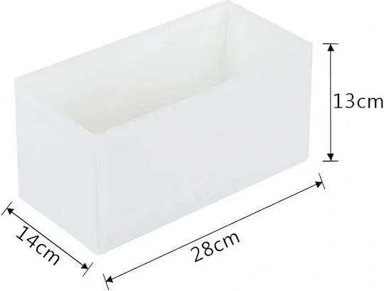 Verk Group Οργανωτής Συρταριών σε Λευκό Χρώμα 28x14cm