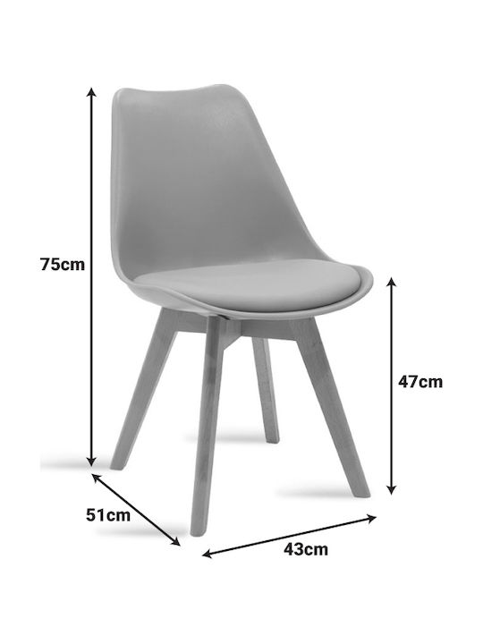 Кухненска Маса Antoro с 4 Стола 80x80см