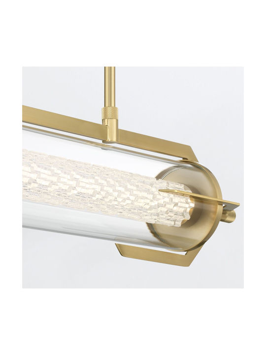 Espadab Silver LED Pendant Ceiling Light with Warm White Light 13.8x13.8cm
