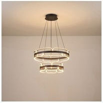 Eurolamp Висящо Осветително Тяло Черно LED с Топла Бяла Светлина 60x60x150см.