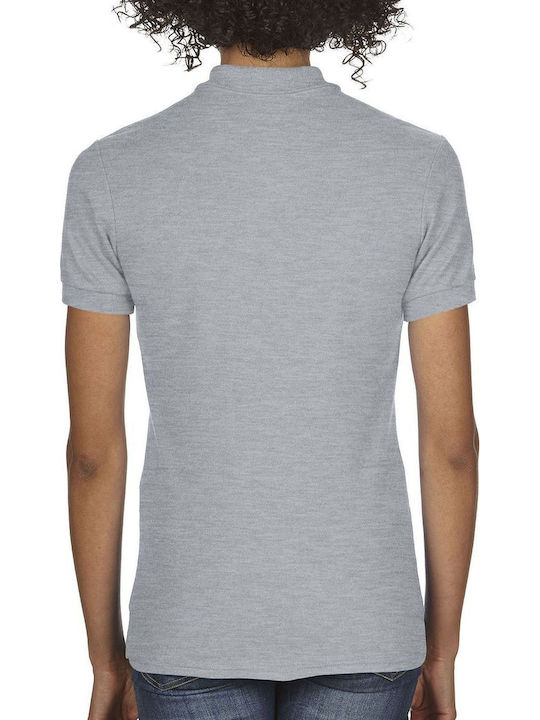 Gildan Pique Γυναικείο Διαφημιστικό T-shirt Κοντομάνικο Sport Grey