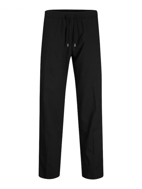 Pantaloni Barbati Chino Elastic Relaxed Fit Negru