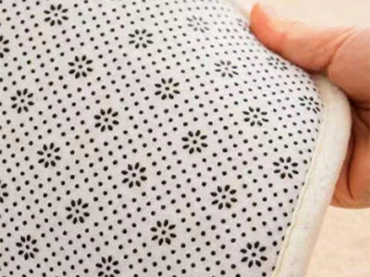 Verk Group Αντιολισθητικό Σετ Πατάκια Μπάνιου Memory Foam Γκρι 80x50εκ.