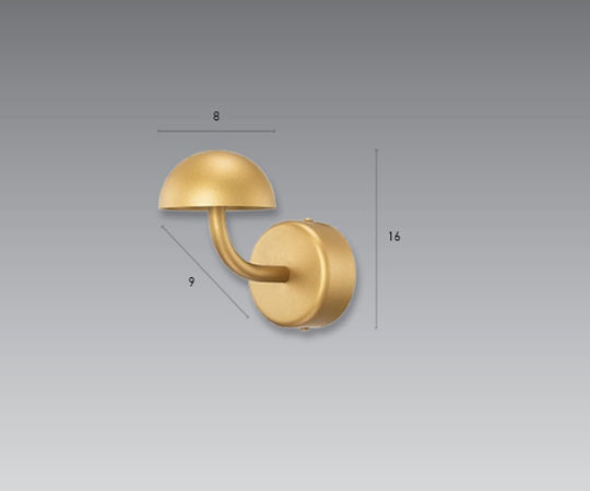 Luma Wandmontiertes Außenbeleuchtung Gold