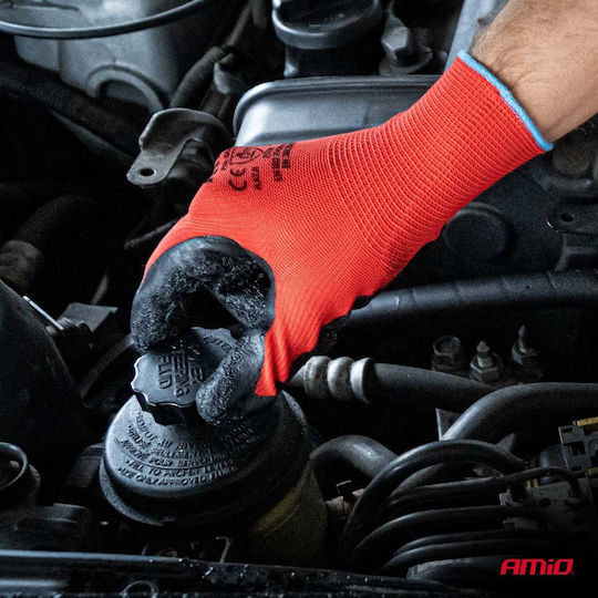 AMiO Driver Work Safety Gloves Black Latex