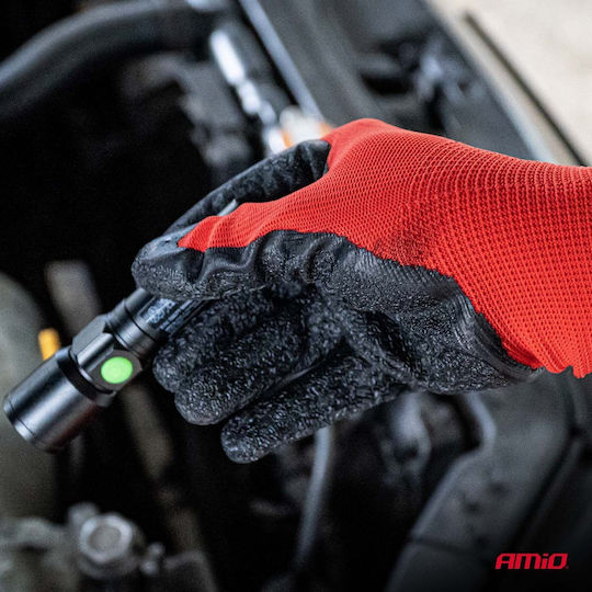AMiO Driver Work Safety Gloves Black Latex