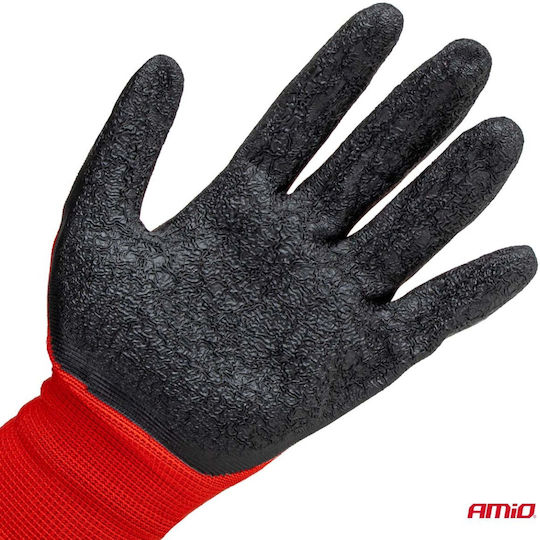 AMiO Driver Work Safety Gloves Black Latex