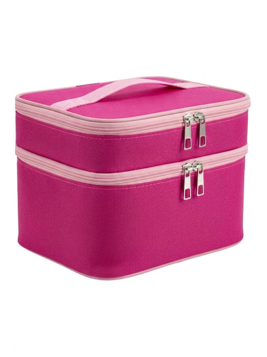 Enpapa Double Layer Large Travel Makeup Bag Functional Cosmetic Organizer Leopard Print Enp-016078-v2381