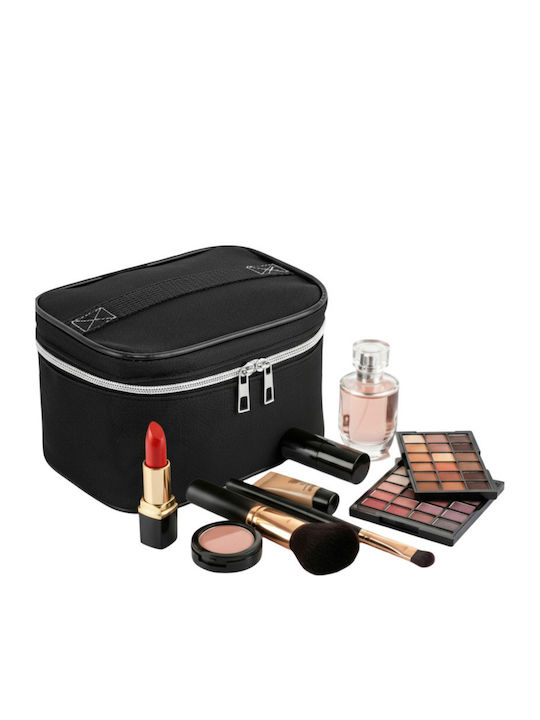 Enpapa Double Layer Large Travel Makeup Bag Functional Cosmetic Organizer Leopard Print Enp-016078-v2388
