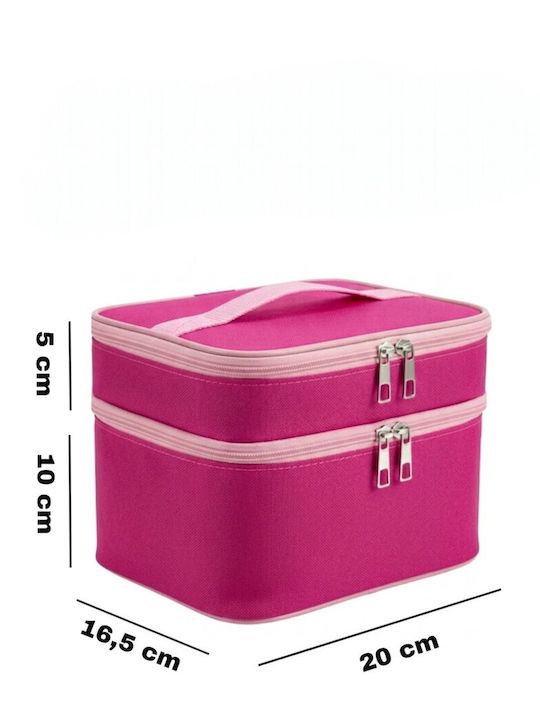 Enpapa Set Of 4 Pieces Double Layer Waterproof Travel Bag Makeup Cosmetics Organizer Silver
