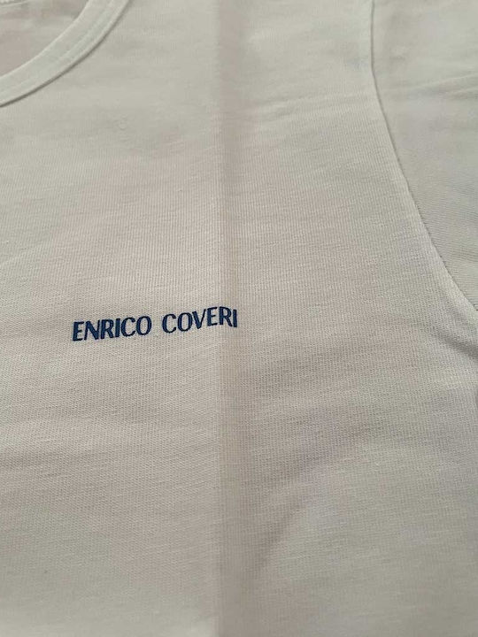 Enrico Coveri Maiou pentru copii Mâneca scurta White.