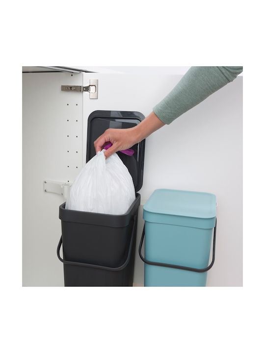 Brabantia Coș de Gunoi Plastic pentru Dulap Verde 12lt 2 Buc