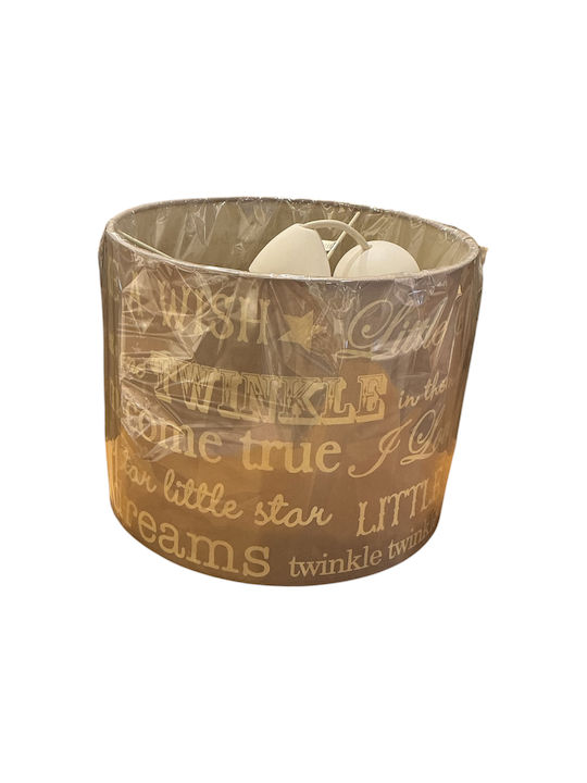 Mamas & Papas Millie & Boris 4B81652 Single-Light Kids Ceiling Hanging Fabric Light 60W with E27 Grey Socket