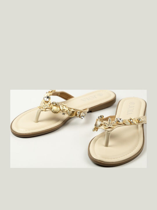 Women's Flat Sandals Beige