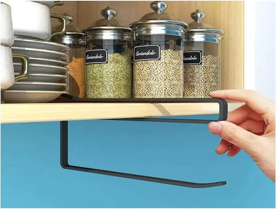Verk Group Wall Mounted Metallic Black Paper Towel Holder