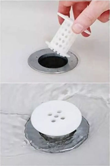 Shower & Sink Drain Hair Catcher Universal 2 Pieces Tc-538