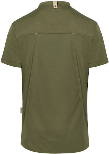 Chef Jacket Short Sleeve Green-generation Karlowsky Jm 36 Moss Green