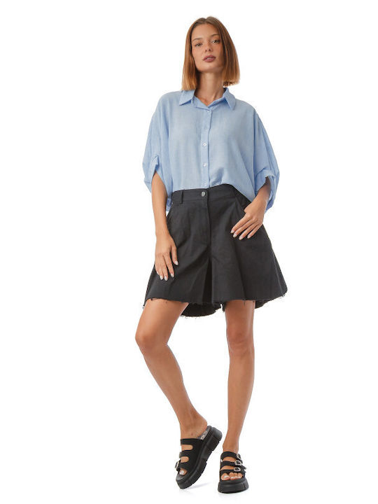 Long Sleeve Women's Shirt Light Blue