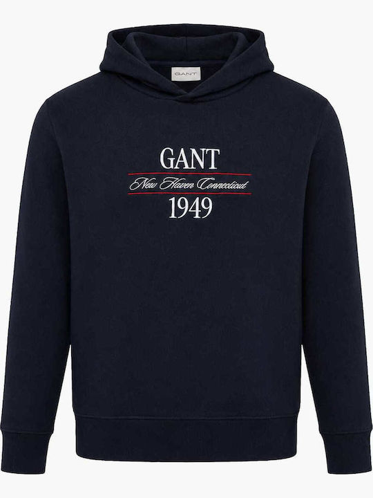 Gant Dark Blue Sweatshirt with Hood