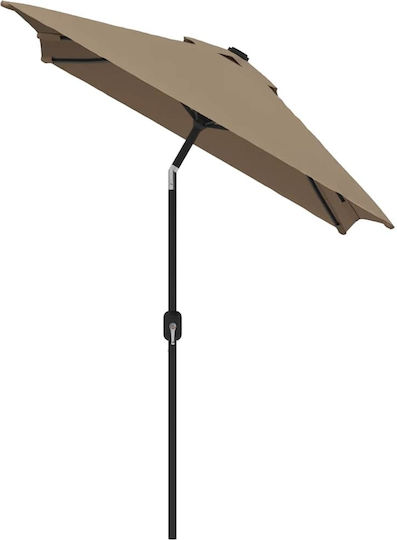 Umbrelă Profesională Pătrată Metalică Gri 2x3m