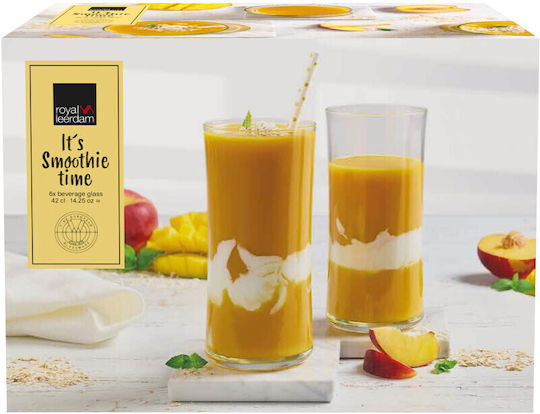 Royal Leerdam Smoothie Time Σετ Ποτήρια Νερού από Γυαλί 420ml 1003014 6τμχ Royal Leerdam Smoothie Time Σετ Ποτήρια Νερού από Γυαλί 420ml 1003014 6τμχ