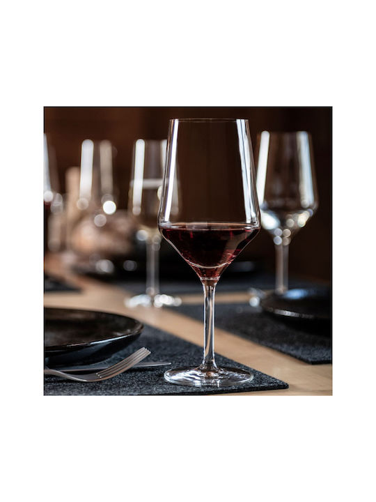 Schott Zwiesel Set of Glasses for White and Red Wine made of Crystal in Red Color 530ml 6pcs