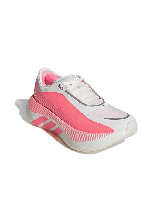 adidas Hyperboost Edge Frauen Lauf Sportschuhe Weiß / Solar Turbo