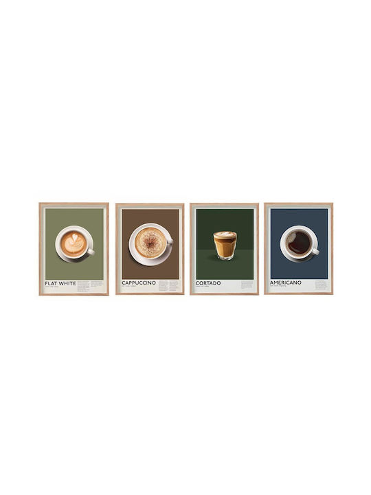 Frame Coffee 4 Designs 30x40cm