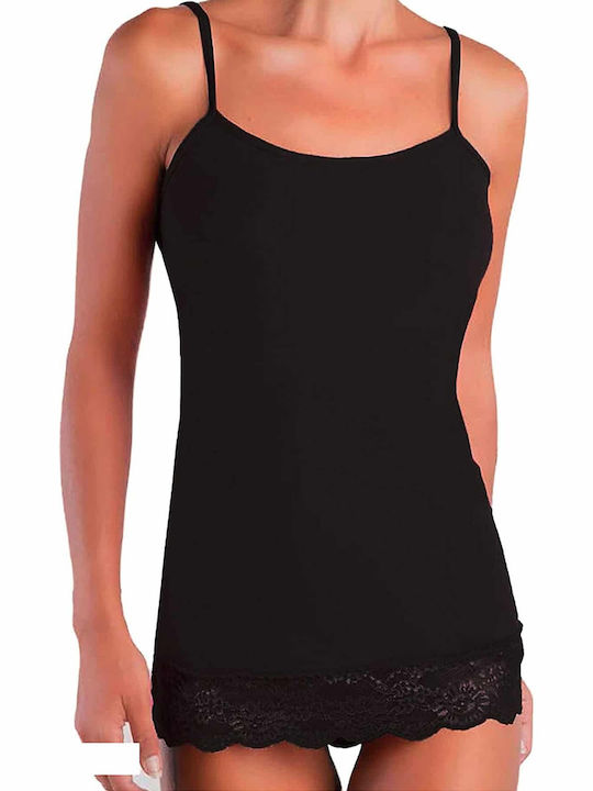 Cu Bretele Negru Tricou pentru femei