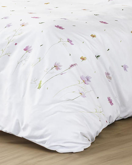 Nima Everbloom Μαξιλαροθήκη Oxford Ροζ 52x72εκ.