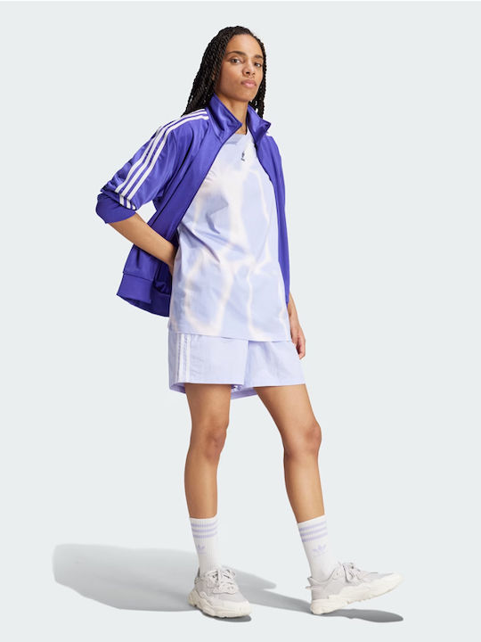 Adicolor 3-Stripes Women's Sporty Shorts Purple