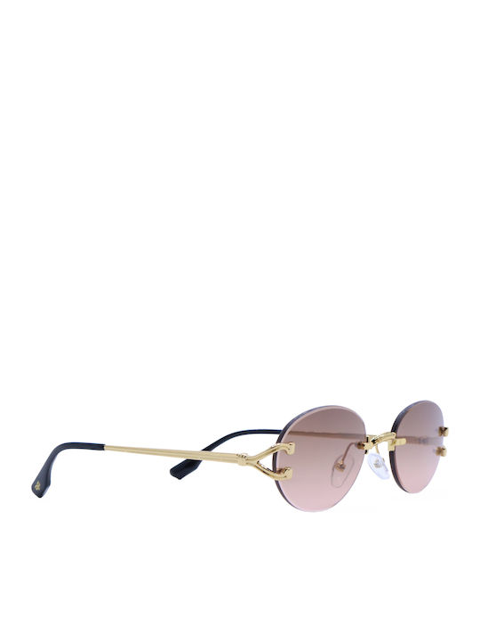 OJO Sunglasses Γυαλιά Ηλίου Χρυσά με Σκελετό OJO Sunglasses Γυαλιά Ηλίου Χρυσά με Σκελετό