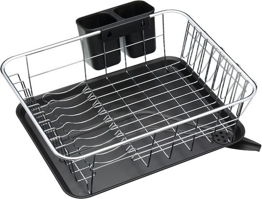 Kitchen Craft Metallisches Schwarz Spülbeckenablauf 42x30.5x15cm