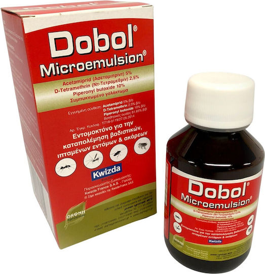Dobol Microemulsion Συμπυκνωμένο Γαλάκτωμα Καταπολέμηση Εντόμων Σκόνη 100ml Dobol Microemulsion Συμπυκνωμένο Γαλάκτωμα Καταπολέμηση Εντόμων Σκόνη 100ml