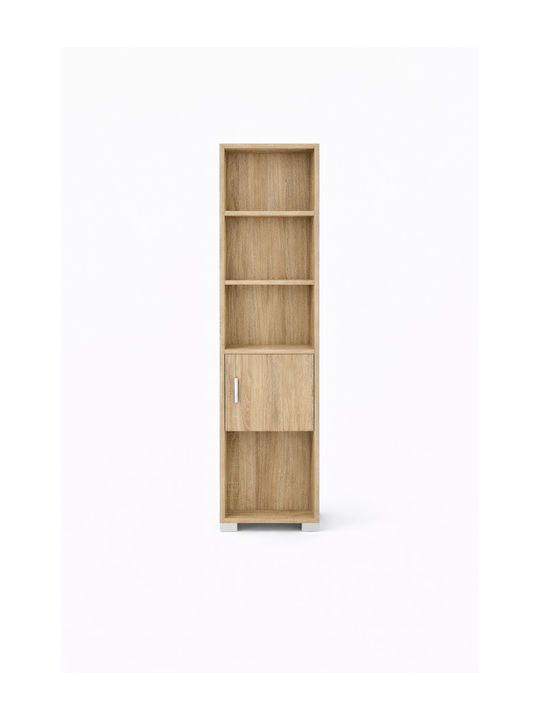 No 13 Βιβλιοθήκη Δαπέδου Ξύλινη Δρυς 40x30x180cm