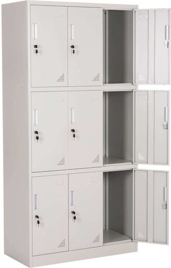Φοριαμός Malmoe Μεταλλικός 90x40x185εκ.