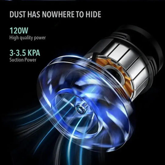 Elysium VK1000B Rechargeable Handheld Vacuum 7.4V Black