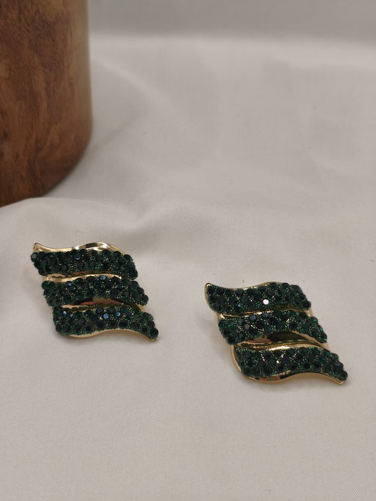 Earrings Made Of Gold Plated Steel E265