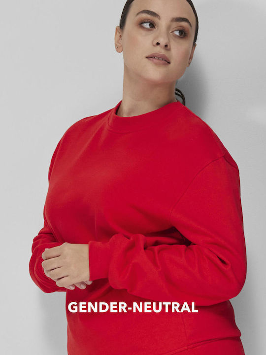 B&C Herren Werbebekleidung Langärmeliges Rot Sweatshirt