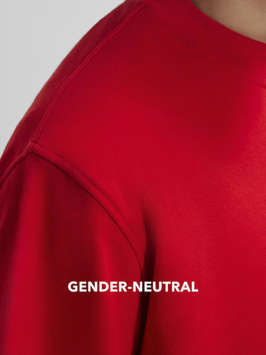 B&C Herren Werbebekleidung Langärmeliges Rot Sweatshirt
