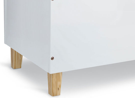 Zeller Kinder Aufbewahrungsbox aus Holz Wolke Weiß 60x34.5x56cm 1Stück