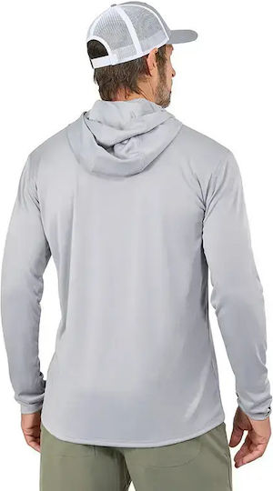 Риболовна блуза Grundens Tough Sun Masked Hoodie Upf 50+ Mist